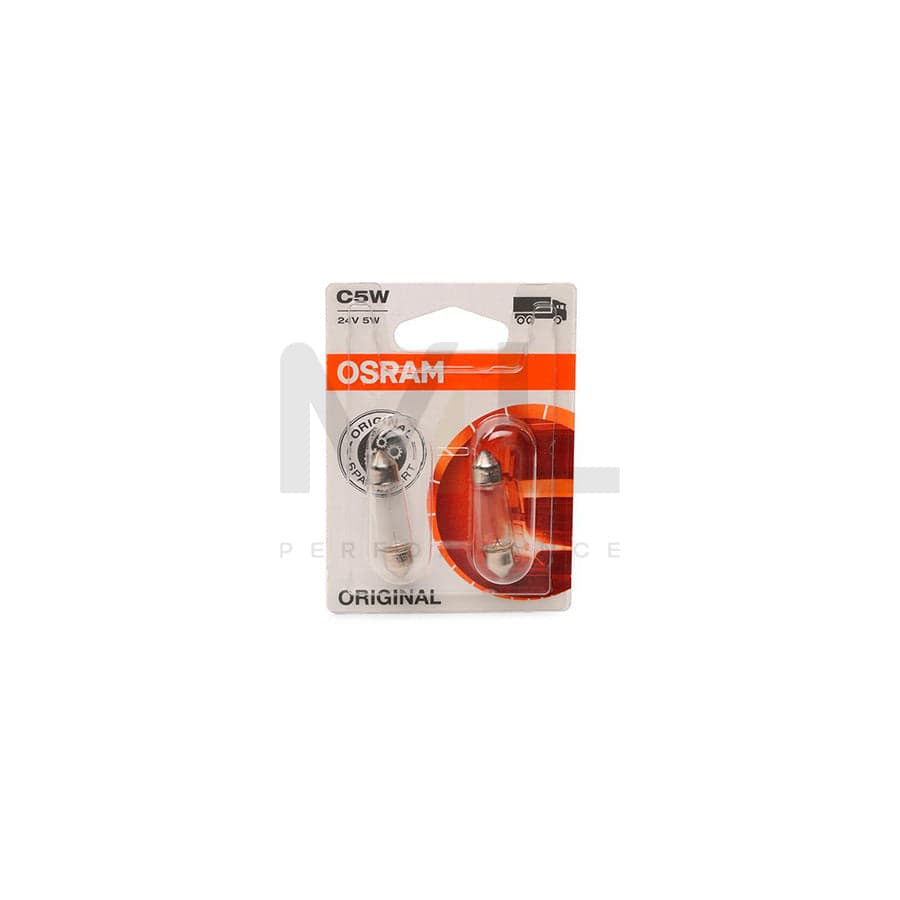 OSRAM ORIGINAL 6423-02B Bulb, licence plate light 24V 5W, C5W, SV8,5-8