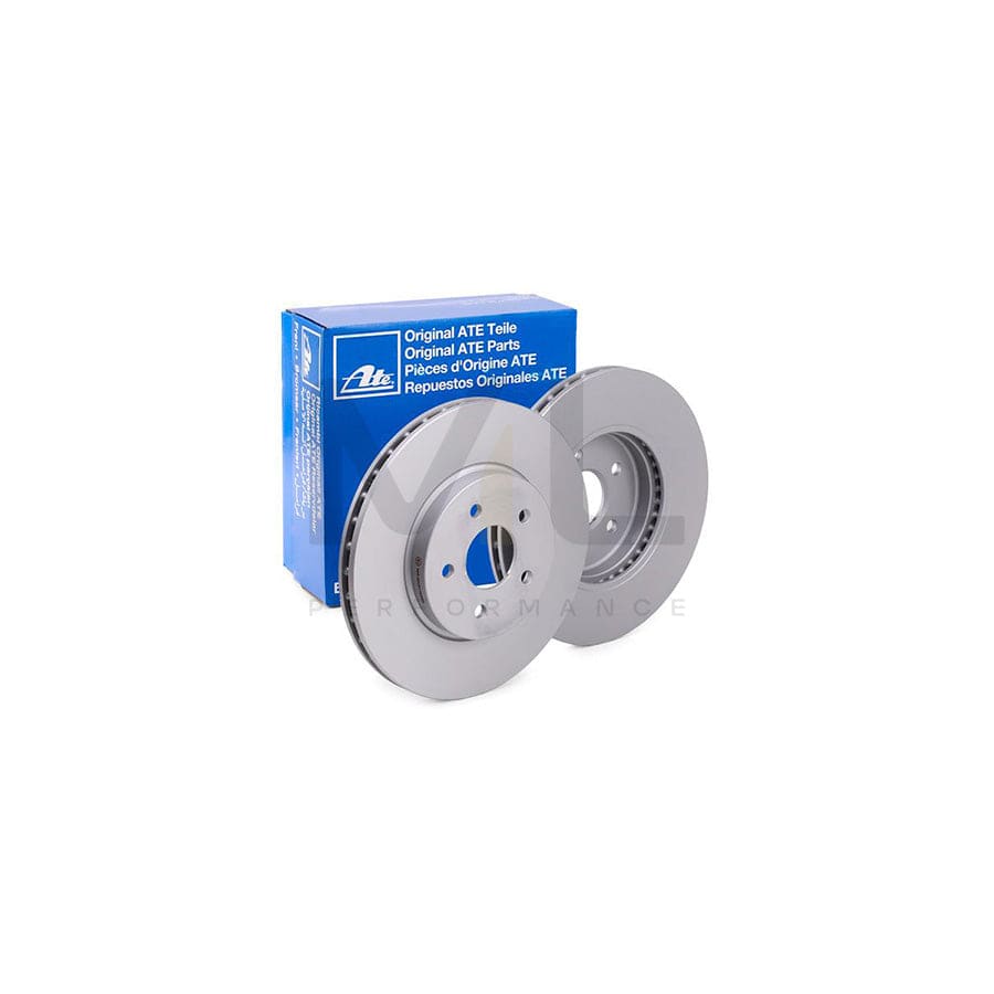 ATE 24.0124-0161.1 Brake Disc Vented, Coated - 1 piece