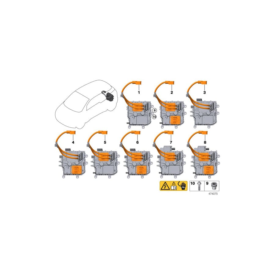 Genuine BMW 61449454889 Control Unit, Kle Convenience Charging ACDC 1PH (Inc. i3s 120Ah, i3s 94Ah & i3 94Ah)