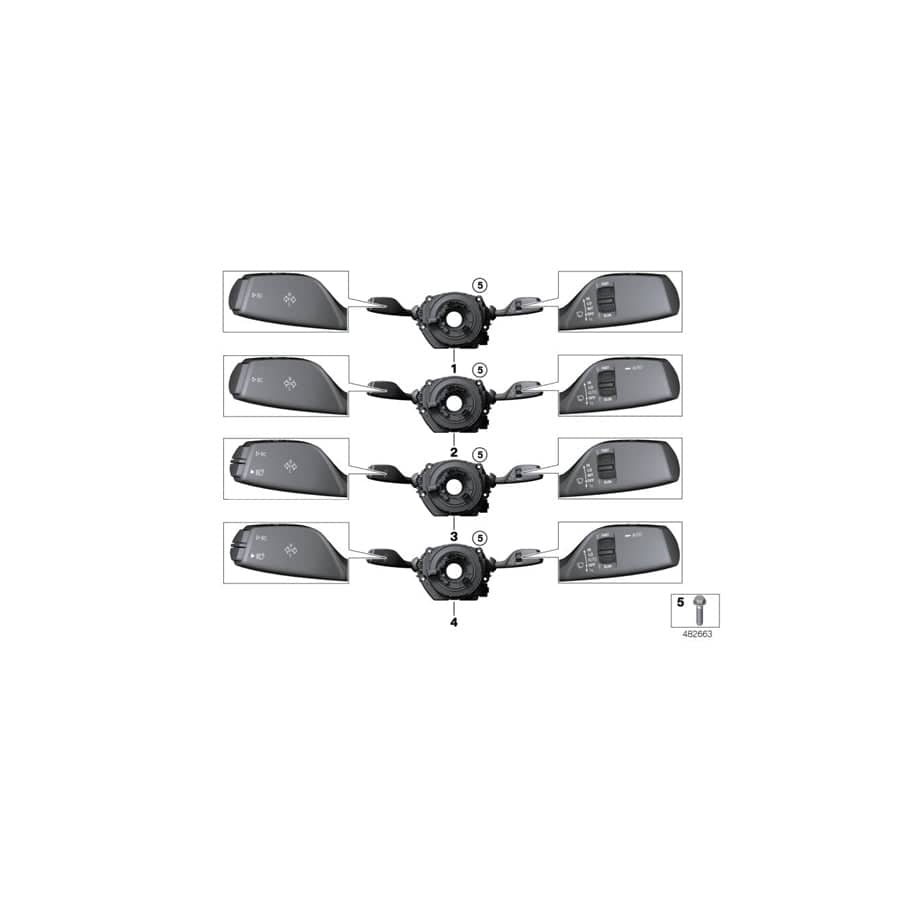 Genuine BMW 61316996612 F82 F34 F87 Switch Unit Steering Column (Inc. 230iX, 440iX & M4)