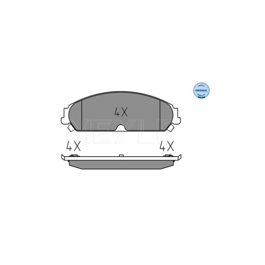 Meyle 025 241 6417/W Brake Pad Set