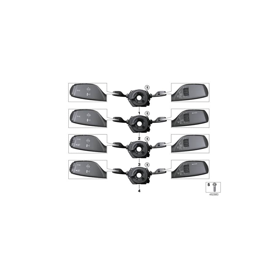 Genuine BMW 61316996591 F33 F22 F30 Switch Unit Steering Column (Inc. 330i, 340iX & 420d)