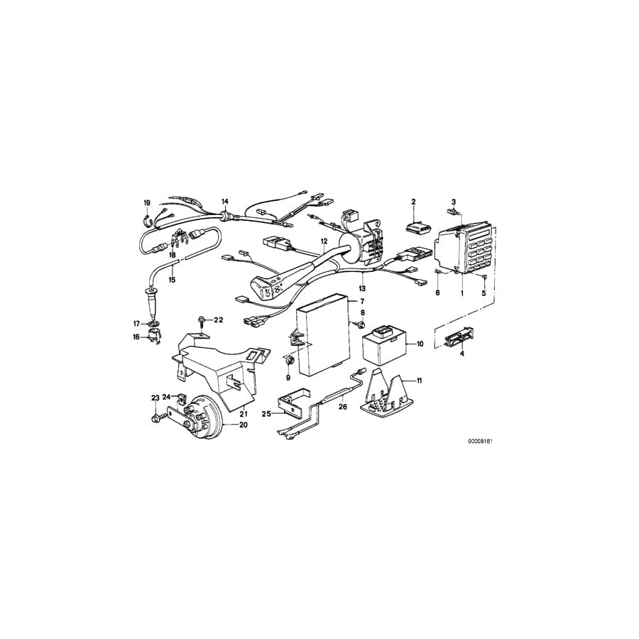 Genuine BMW 65812233148 E30 Coding Plug M SPORT E 3 (Inc. M3)