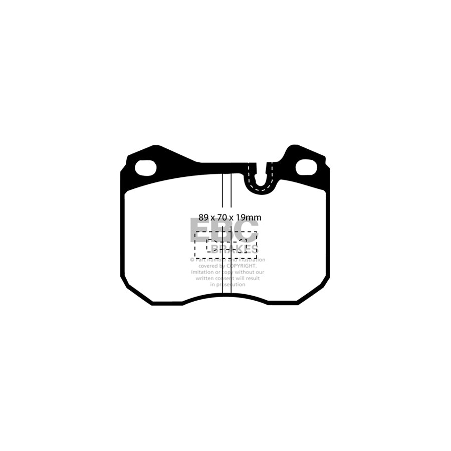 EBC PD11KF866 Porsche Greenstuff Front Brake Pad & GD Disc Kit - ATE Caliper (Inc. 924 & 944) 2 | ML Performance UK Car Parts