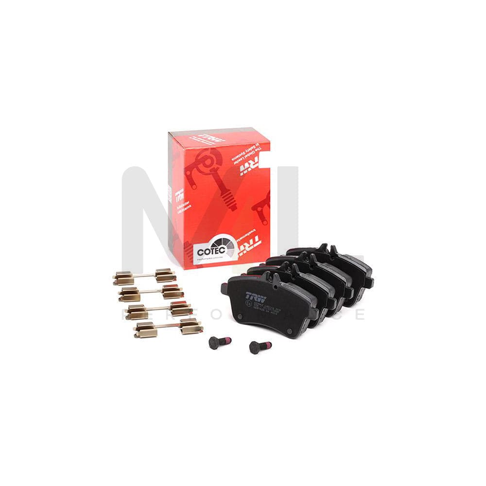 TRW Cotec Gdb1628 Brake Pad Set Prepared For Wear Indicator, With Brake Caliper Screws, With Accessories