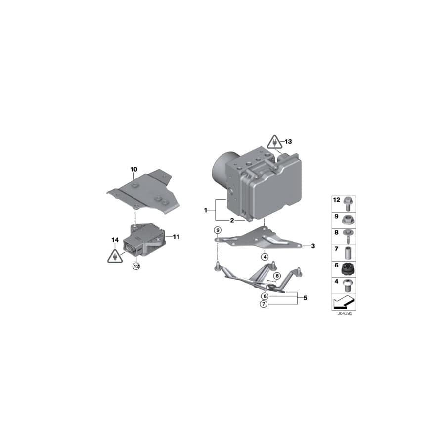 Genuine BMW 34516764671 E90 E92 E91 Adapter (Inc. X1)