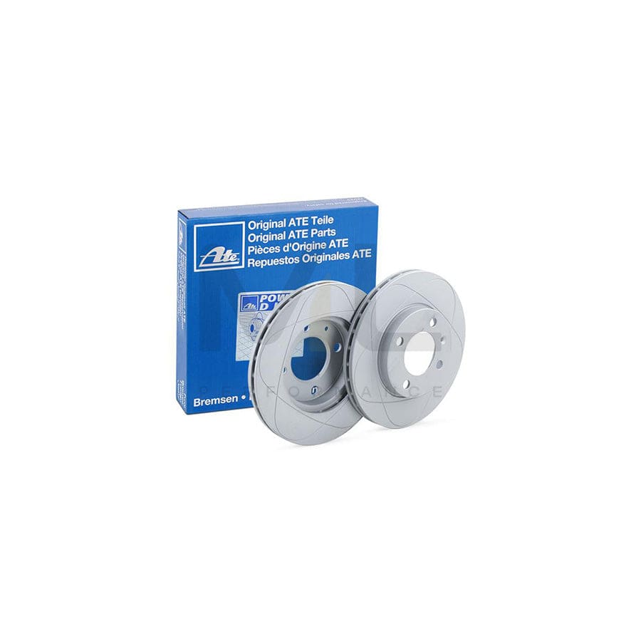 ATE PowerDisc 24.0320-0123.1 Brake Disc Vented, Coated, Alloyed / High-carbon, with bolts/screws - 1 piece