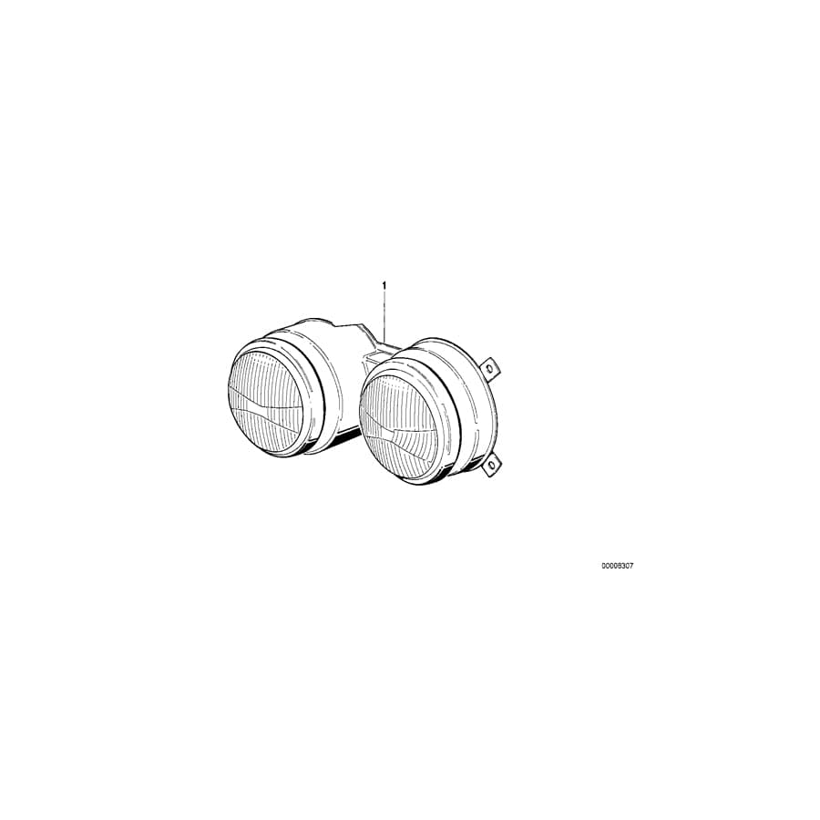 Genuine BMW 63121372662 E30 Twin Headlight Right (Inc. 325ix, 325i & 320i)