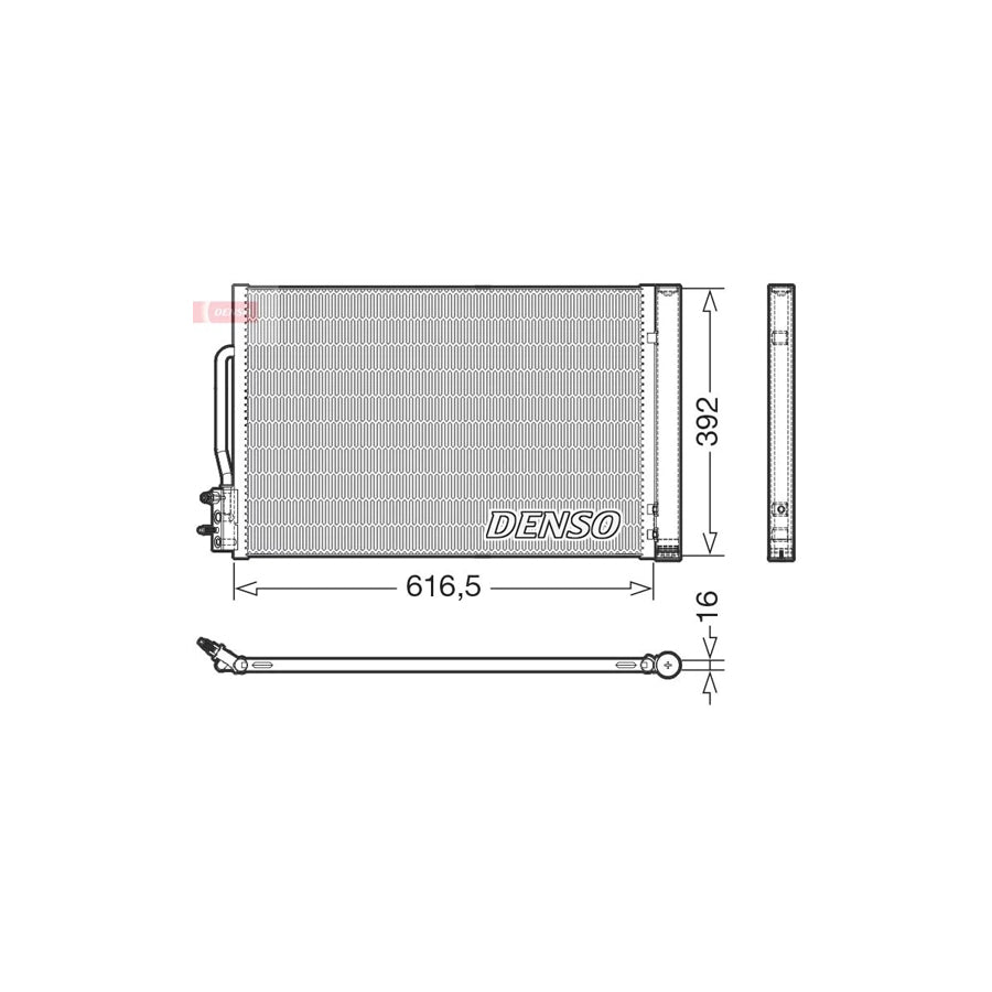 DENSO DCN20049 Air Conditioning Condenser for Opel Insignia