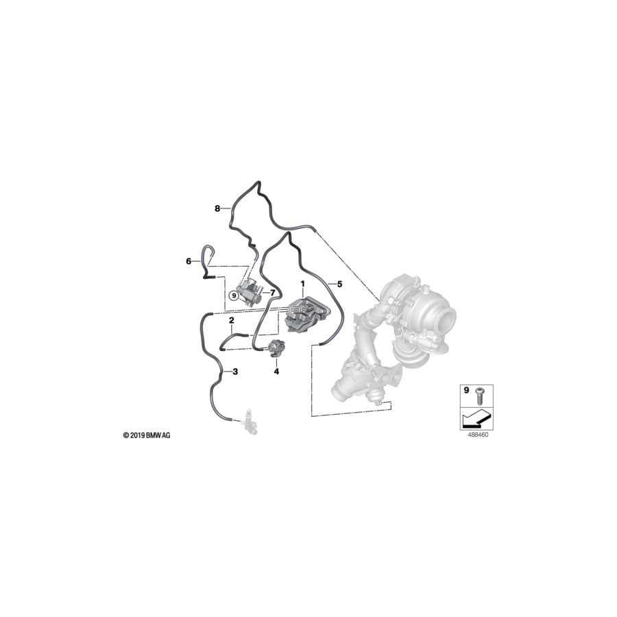 Genuine BMW 11658581292 F48 G01 F44 Vacuum Reservoir (Inc. 320dX, X2 18d & X4 20dX)