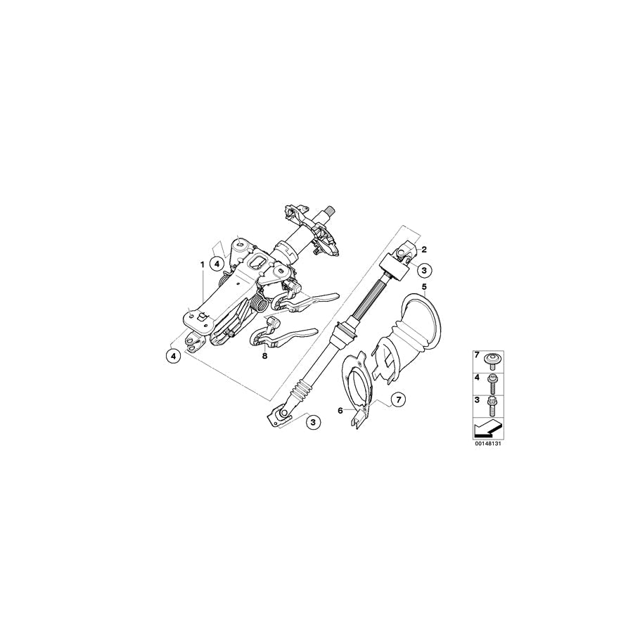 Genuine BMW 32306766052 F03 F07 E60 Fillister Head With Washer (Inc. 528iX, 635d & 760i)