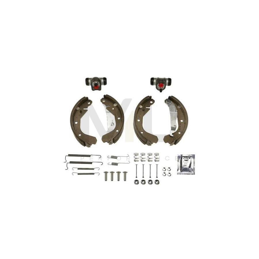 TRW Brake Kit BK1619 Brake Shoe Set with wheel brake cylinder