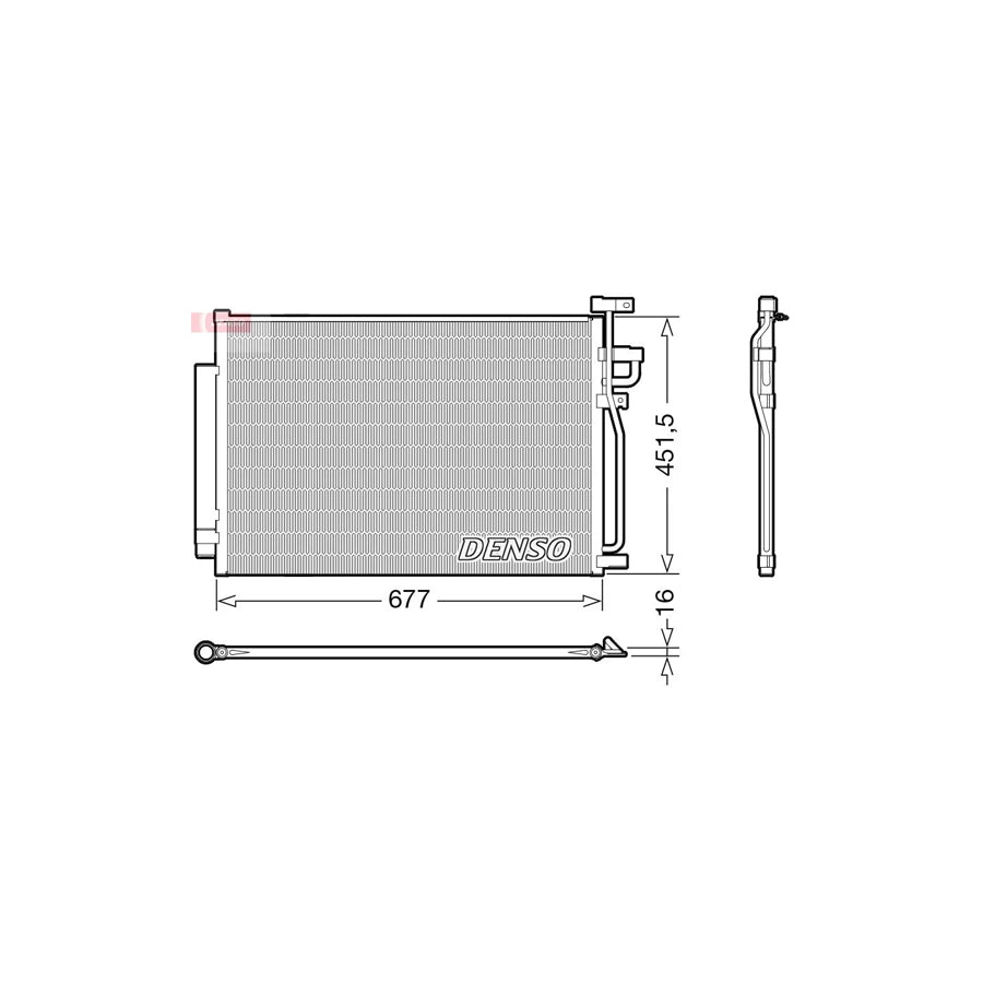DENSO DCN20040 Air Conditioning Condenser