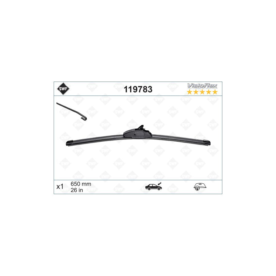 Swf Visioflex 119783 Wiper Blade For Renault Twingo