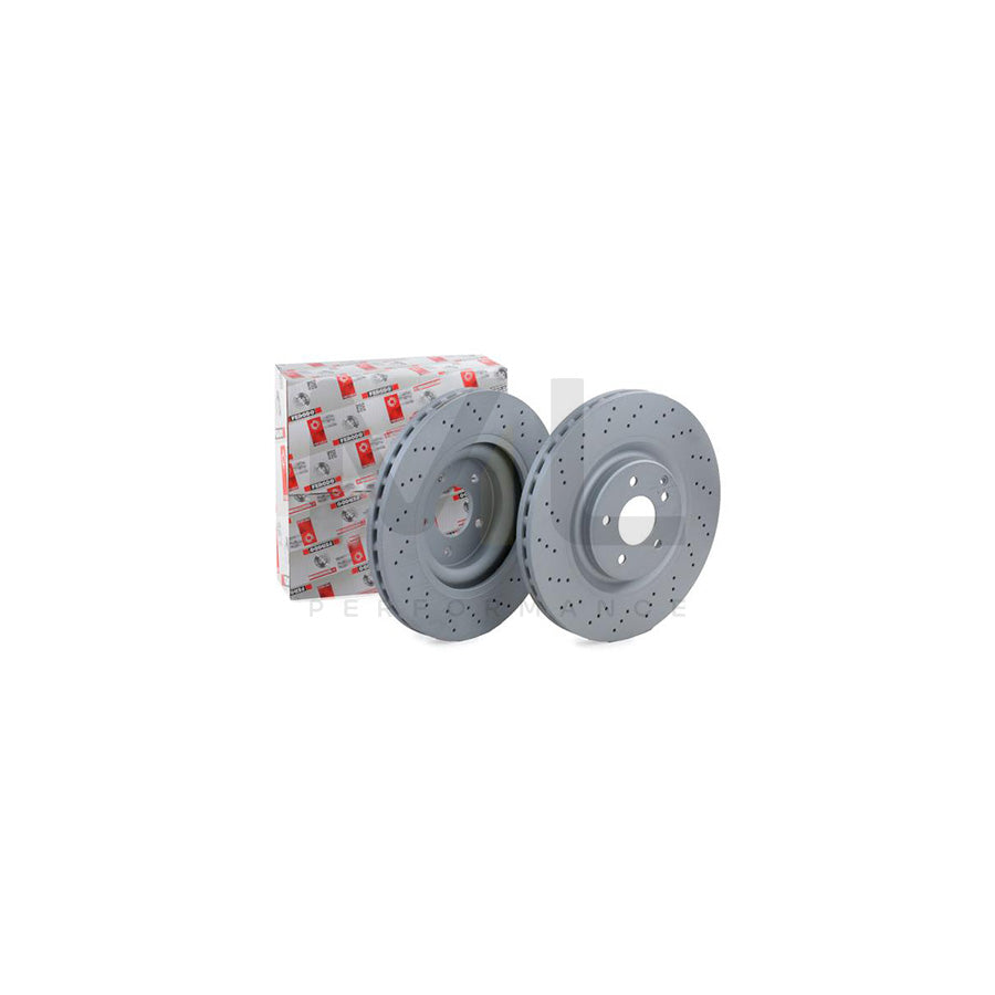 Ferodo Premier DDF1650C-1 Brake Disc Perforated / Vented, Coated, Without Bolts/Screws - Pair
