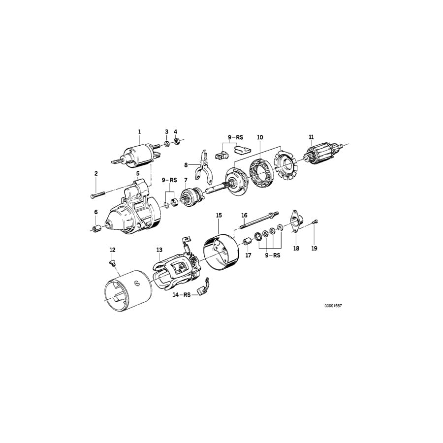 Genuine BMW 12411720438 E32 E31 E38 Countersunk Head Screw (Inc. 750i, 750iLS & L7)