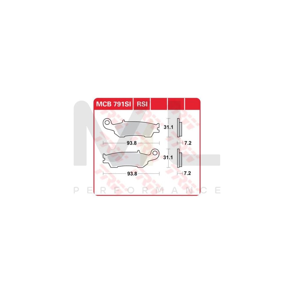 TRW Sinter Offroad Mcb791Si Brake Pad Set