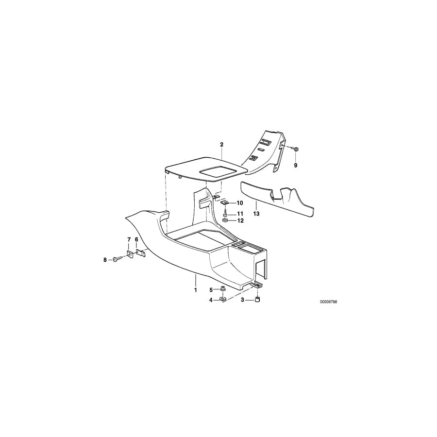 Genuine BMW 51161978036 E34 Bracket Right (Inc. M5 3.8, 535i & 524td)