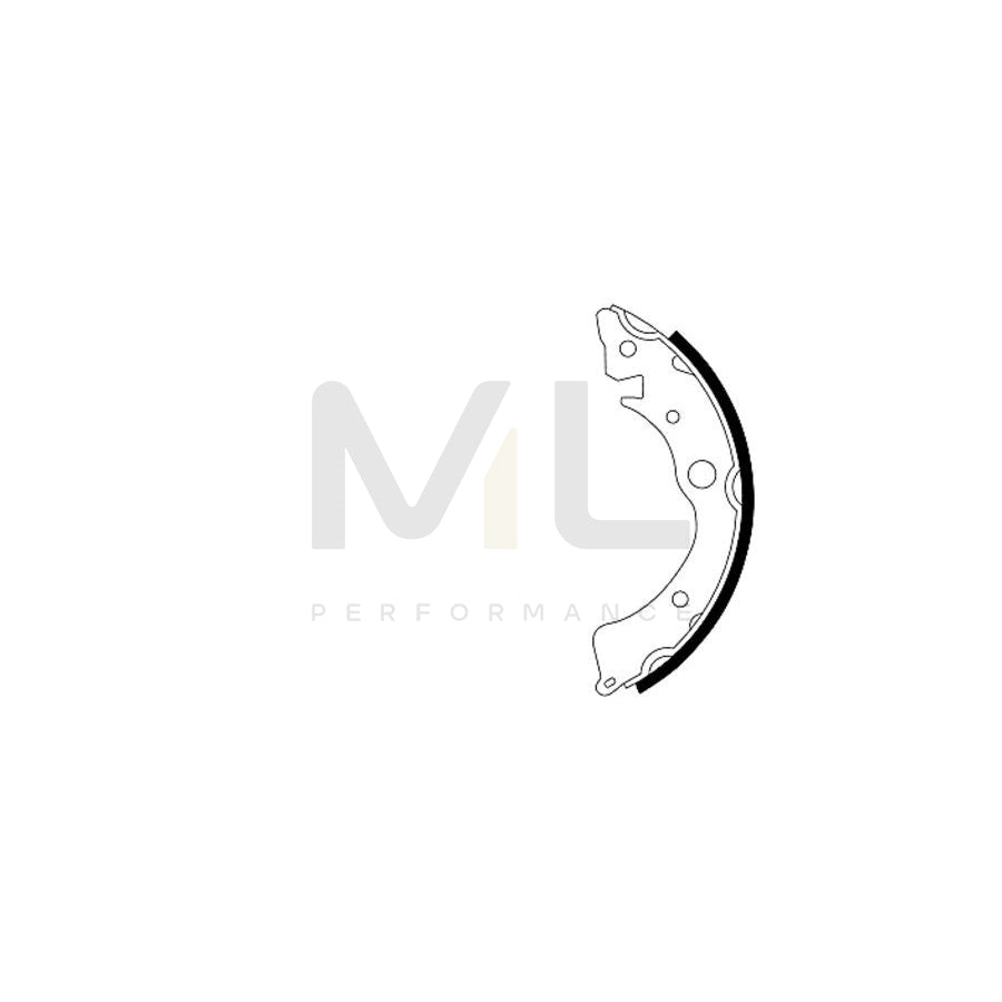 HELLA 8DB 355 000-791 Brake Shoe Set without handbrake lever | ML Performance Car Parts