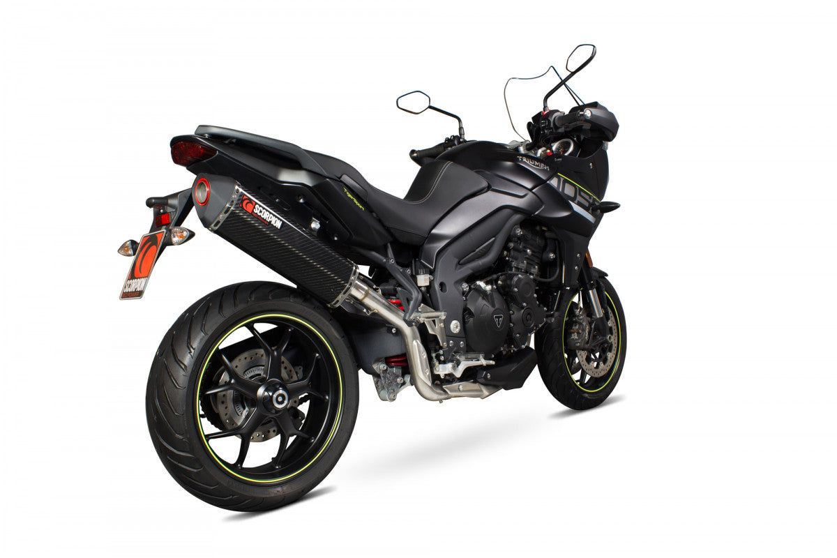 Scorpion RTR78CEO Triumph Tiger 1050 Sport Serket Parallel Slip-On - Carbon Fibre Sleeve | ML Performance UK UK