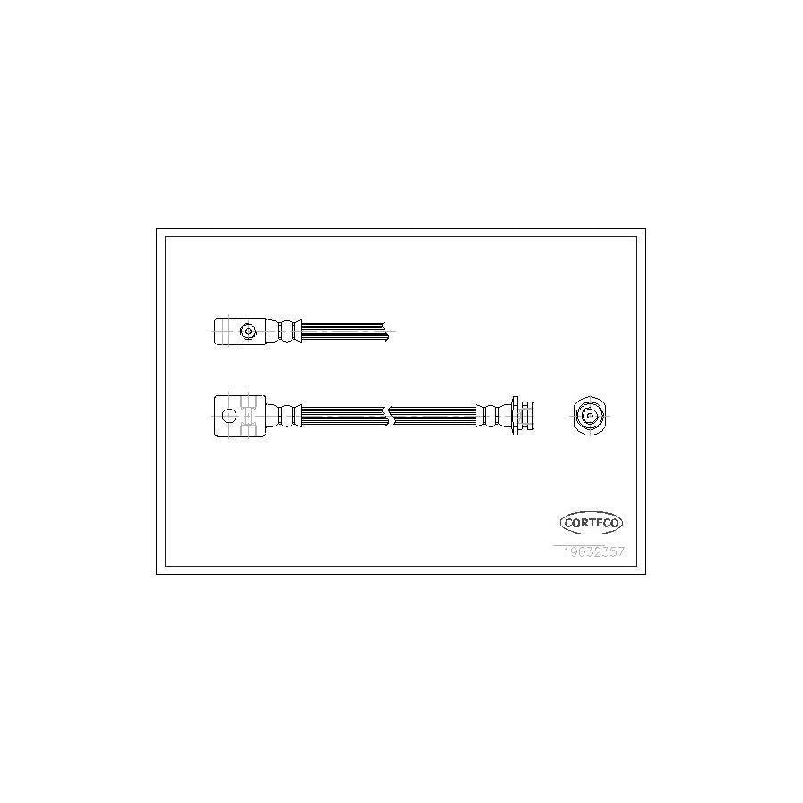 Corteco 19032357 Brake Hose for Nissan Patrol