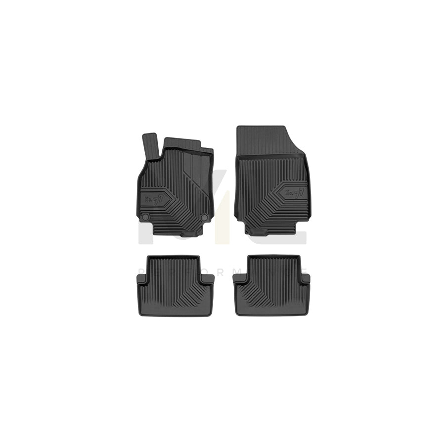 FROGUM Tailored, No.77 77425668 Floor mat set for RENAULT Fluence (L3_) Elastomer, Front and Rear, Quantity: 4, Black, (LHD)