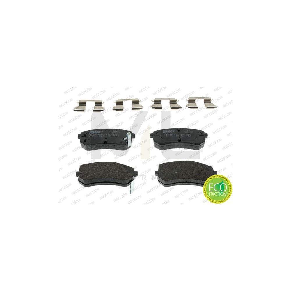Ferodo Premier Eco Friction FDB1902 Brake Pad Set With Acoustic Wear Warning, Without Accessories