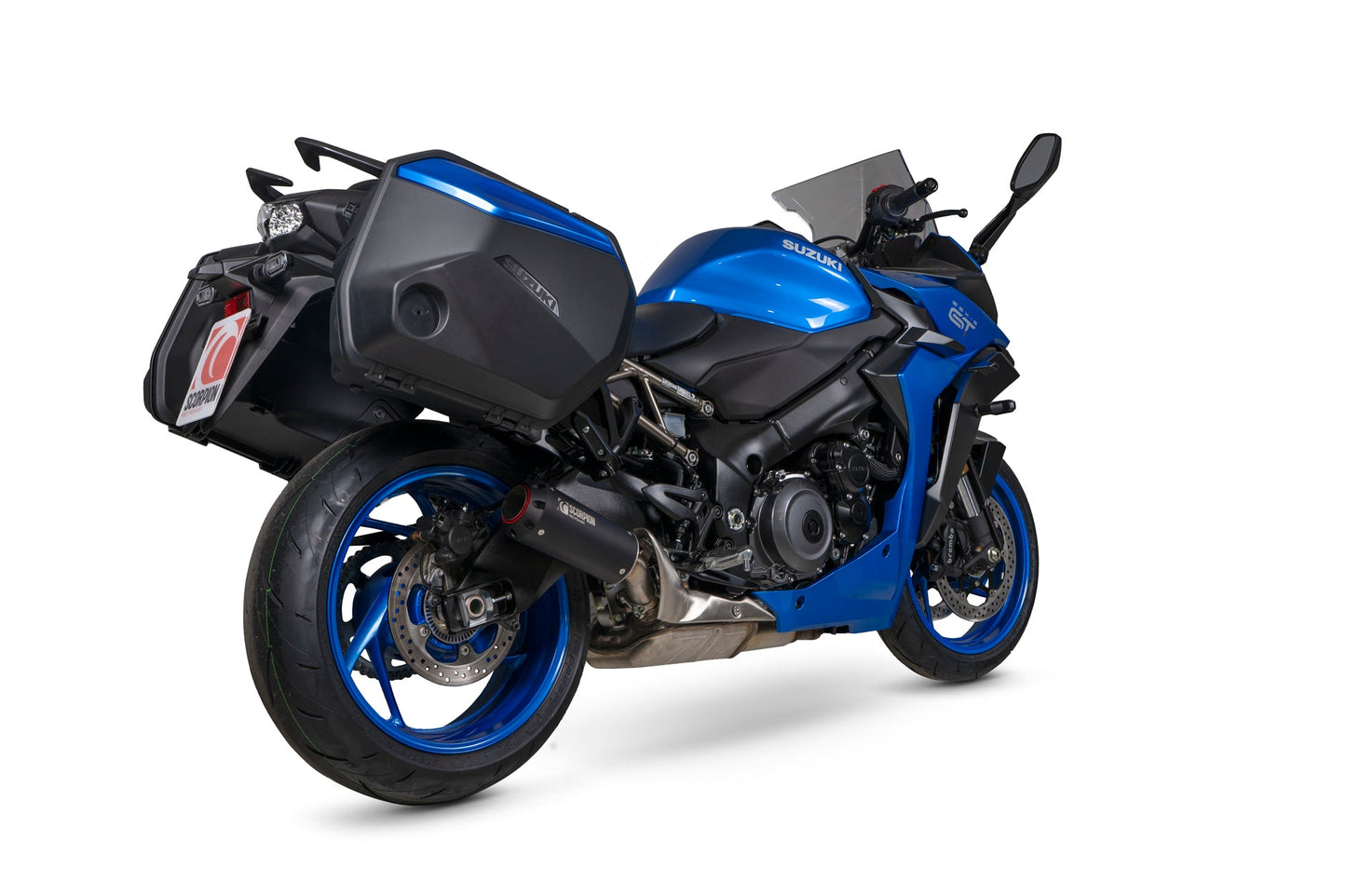 Scorpion PSI127BCER Suzuki GSX-S 1000 GT Red Power Slip-On - Black Ceramic Coated Sleeve | ML Performance UK UK