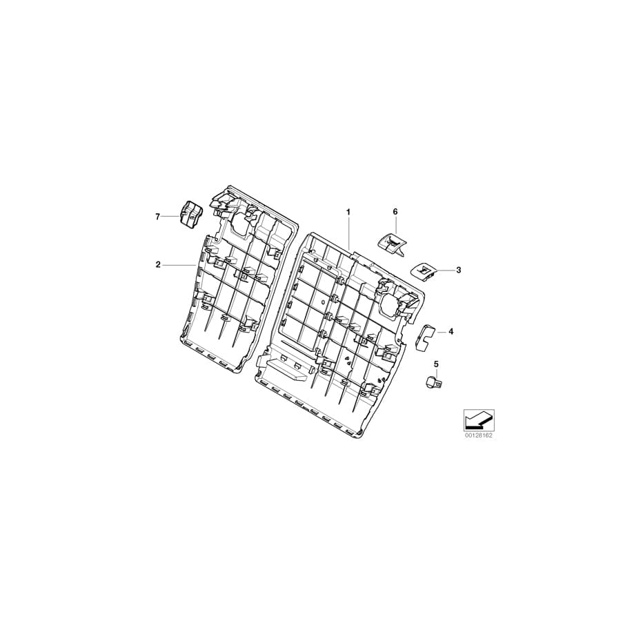 Genuine BMW 52203410328 E83 Cover, Control SCHWARZ (Inc. X3)