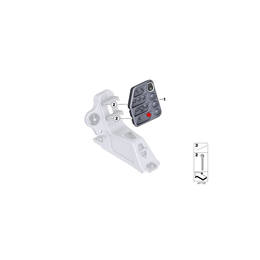 Genuine BMW 61318310569 Operating Unit, Center Console (Inc. M4 GT4)