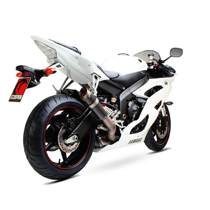 Scorpion YA1000CEM Yamaha YZF-R6 Rp1-Gp Slip-On - Carbon Fibre Sleeve | ML Performance UK UK