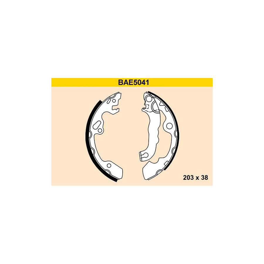 Barum Bae5041 Brake Shoe Set for Ford Focus