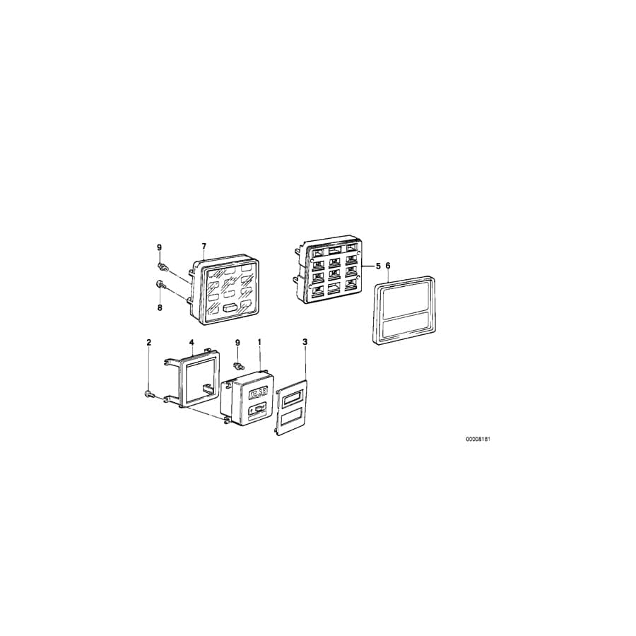 Genuine BMW 62141376352 E23 Check Unit (ENGLISH) (Inc. 735i)