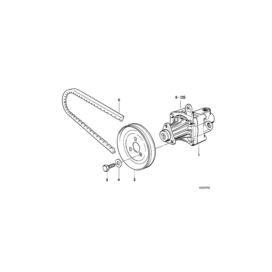 Genuine BMW 32412226856 E30 Gasket Set Vane Pump M SPORT E 3 (Inc. M3)