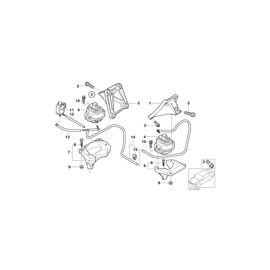 Genuine BMW 22116779980 E66 E67 E65 Console Right (Inc. 740d, 745d & 760Li)