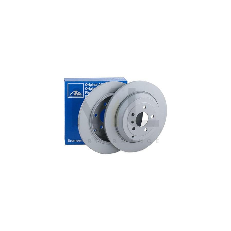 ATE 24.0114-0114.1 Brake Disc Solid, Coated, Alloyed / High-carbon, with bolts/screws - 1 piece