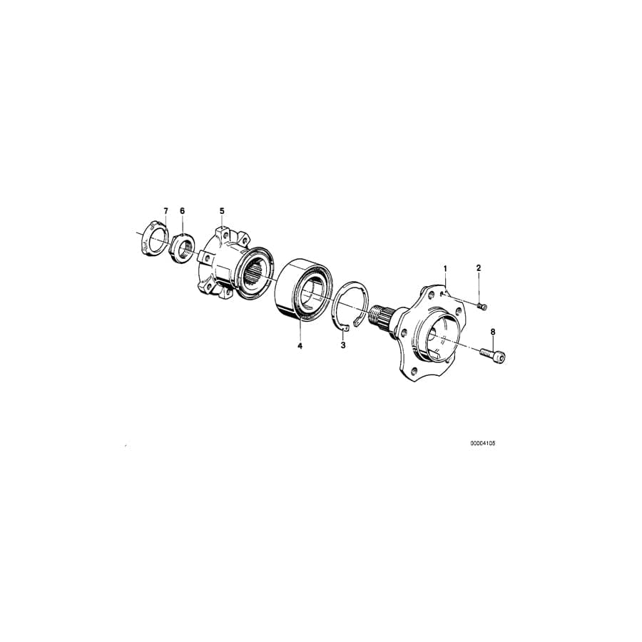 Genuine BMW 33411132486 E28 Drive Flange W.Impulse Sending Wheel (Inc. 525e, 524td & 528i)