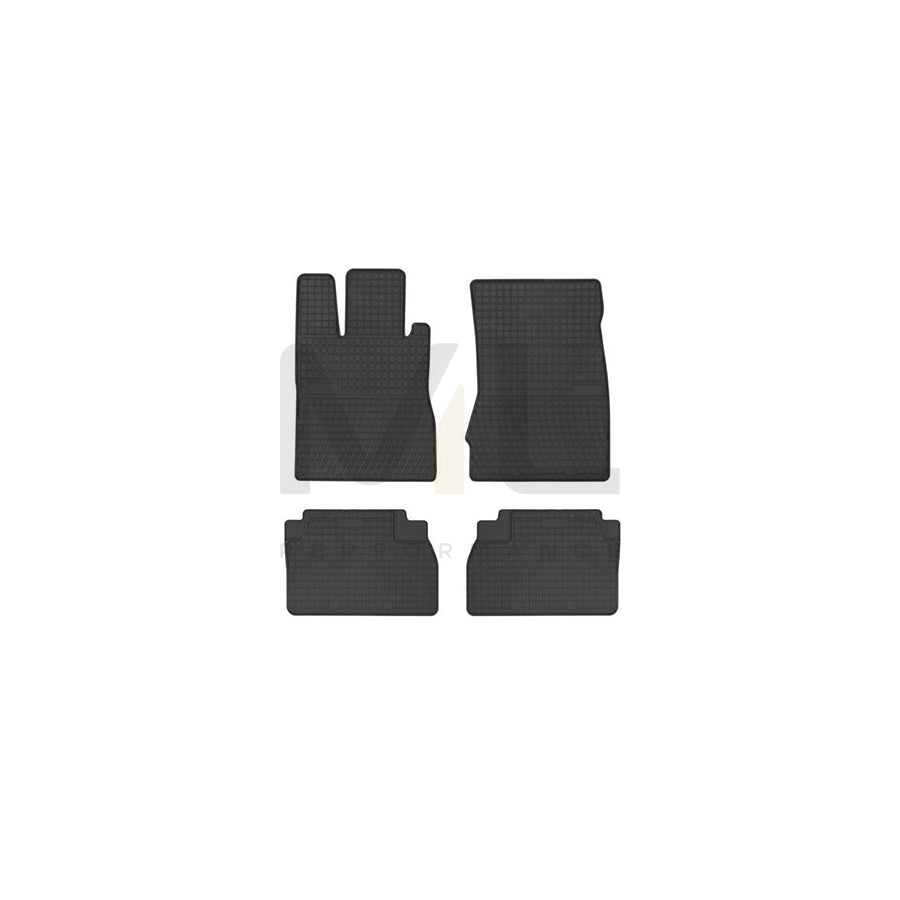 FROGUM Tailored 402096 Floor mat set suitable for MERCEDES-BENZ S-Class Saloon (W220) Elastomer, Front and Rear, Quantity: 4, Black, (LHD)