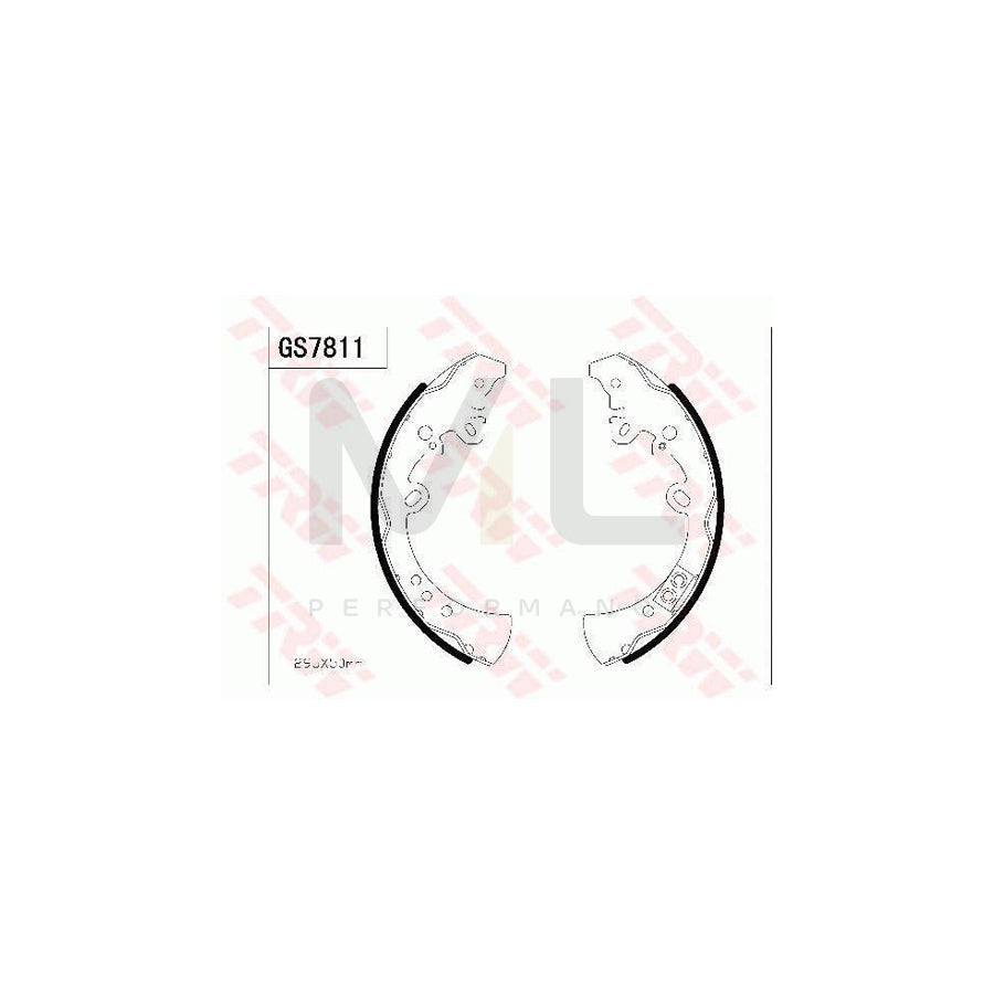 TRW GS7811 Brake Shoe Set