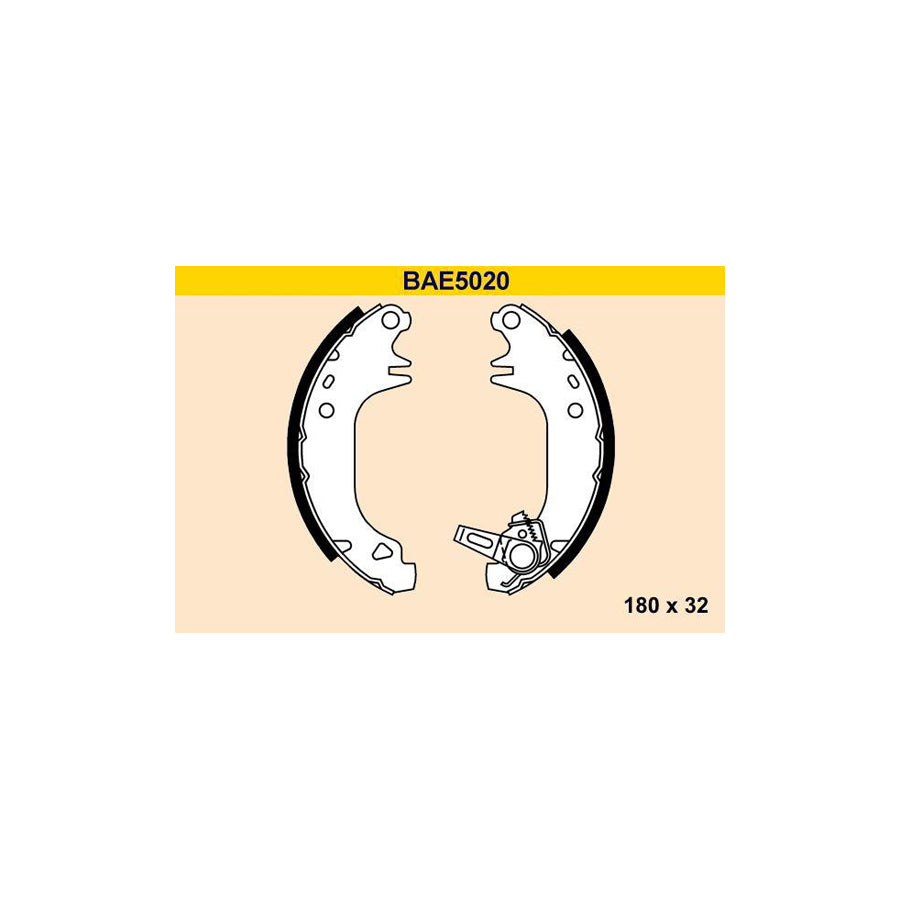 Barum Bae5020 Brake Shoe Set