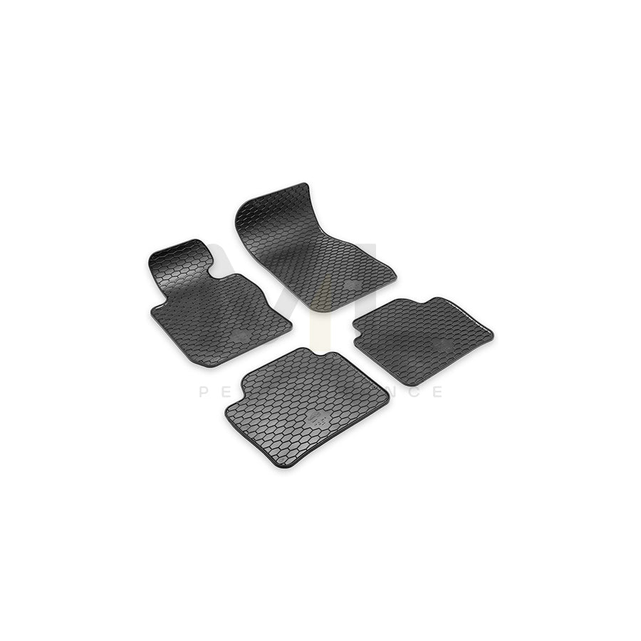 HEYNER PREMIUM OEM 737710 Floor mat set Elastomer, Quantity: 4, Black