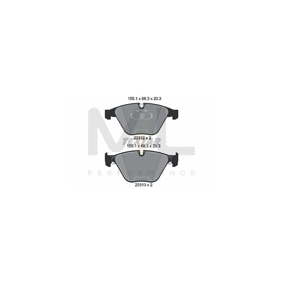 TEXTAR 2331282 Brake pad set epad, prepared for wear indicator