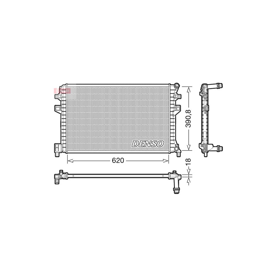 DENSO DRM02018 Engine Radiator