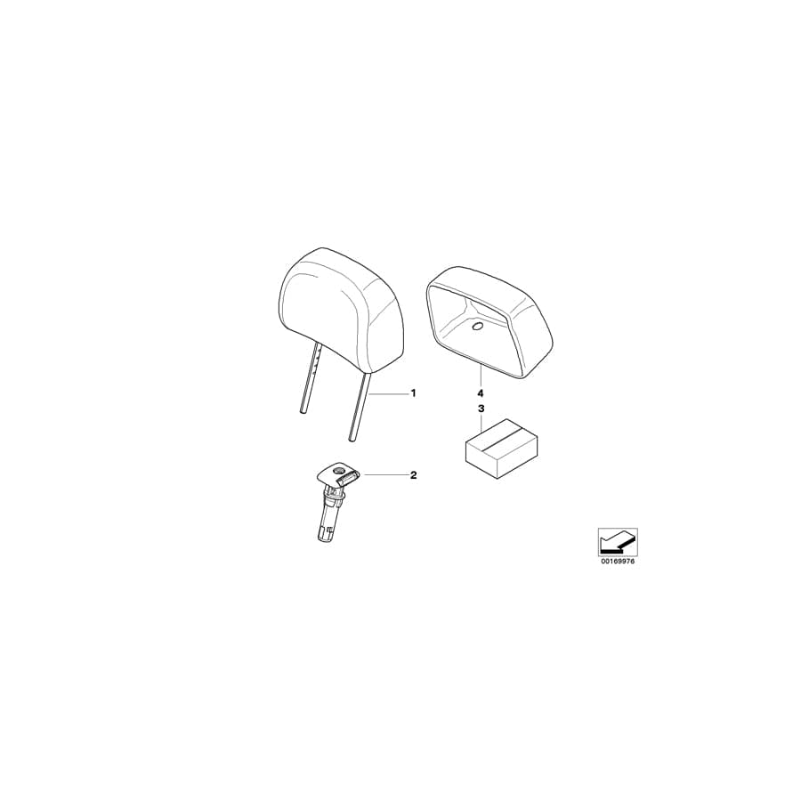 Genuine BMW 52107117110 E63 Guide Right CREAMBEIGE (Inc. 635d, 650i & 645Ci)
