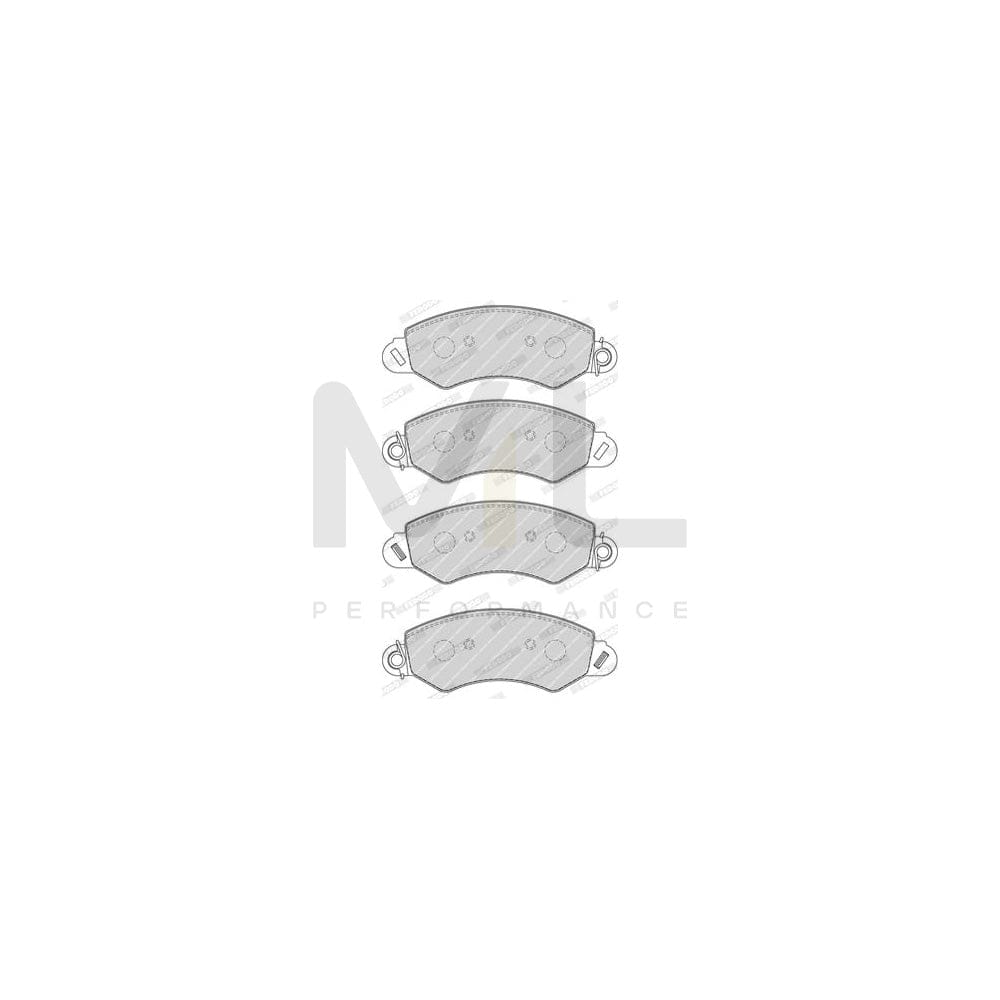 Ferodo Premier Eco Friction FVR1774 Brake Pad Set for Ldv Maxus With Acoustic Wear Warning, With Piston Clip, With Accessories