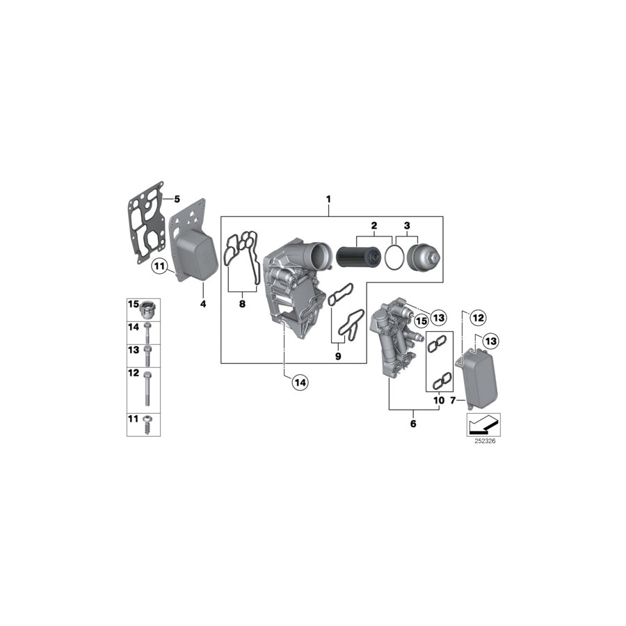 Genuine BMW 11428580679 F11 F02 F16 Gasket Set (Inc. X6 M50dX, 750LdX & M550dX)