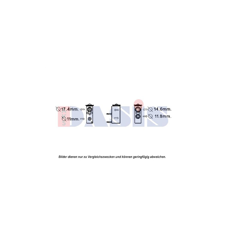 AKS Dasis 840184N AC Expansion Valve for Peugeot 207