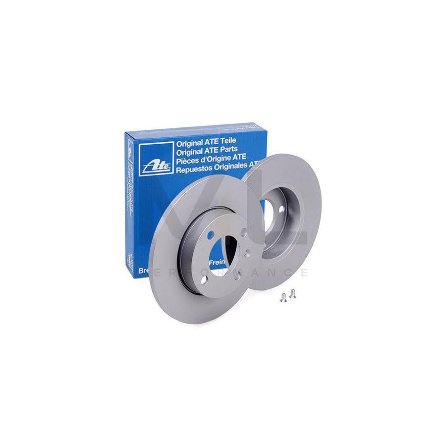 ATE 24.0110-0151.1 Brake Disc Solid, Coated, with bolts/screws - 1 piece