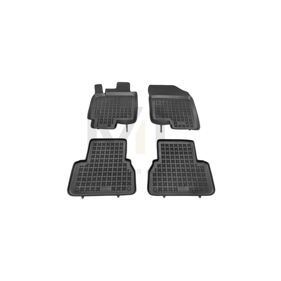 REZAW PLAST 202104 Floor mat set for CHEVROLET Epica Saloon Elastomer, Front and Rear, Black