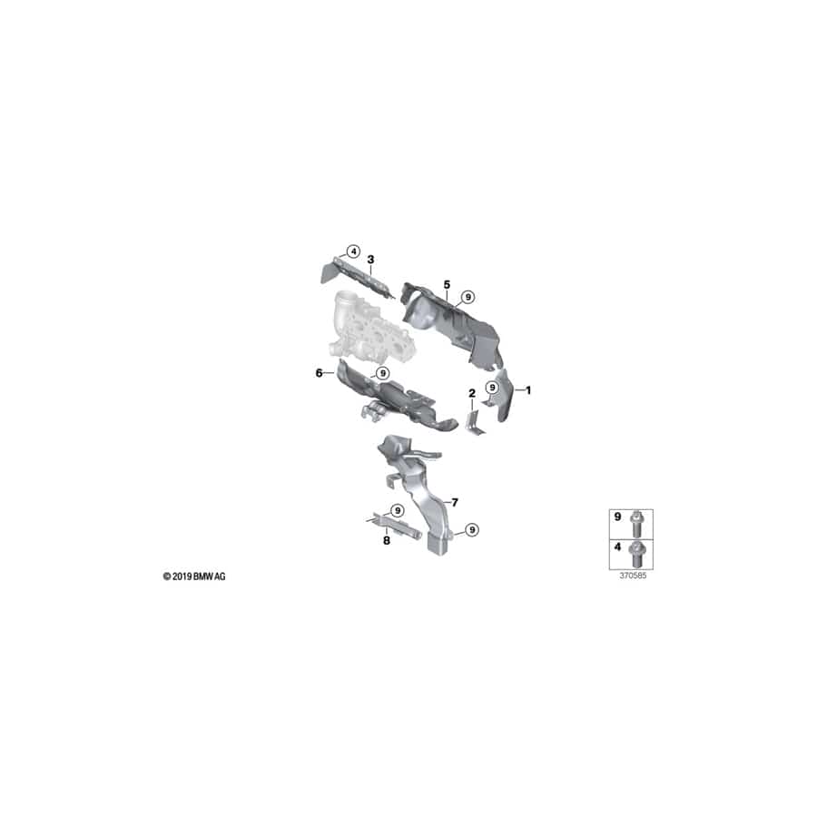 Genuine BMW 11658604705 F55 Air-Discharge Duct For Turbocharger (Inc. Cooper ALL4, Cooper & One)